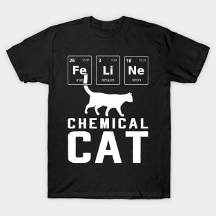 Chemical Cat Feline Chemistry Funny Periodic Table Cat Lovers T-Shirt